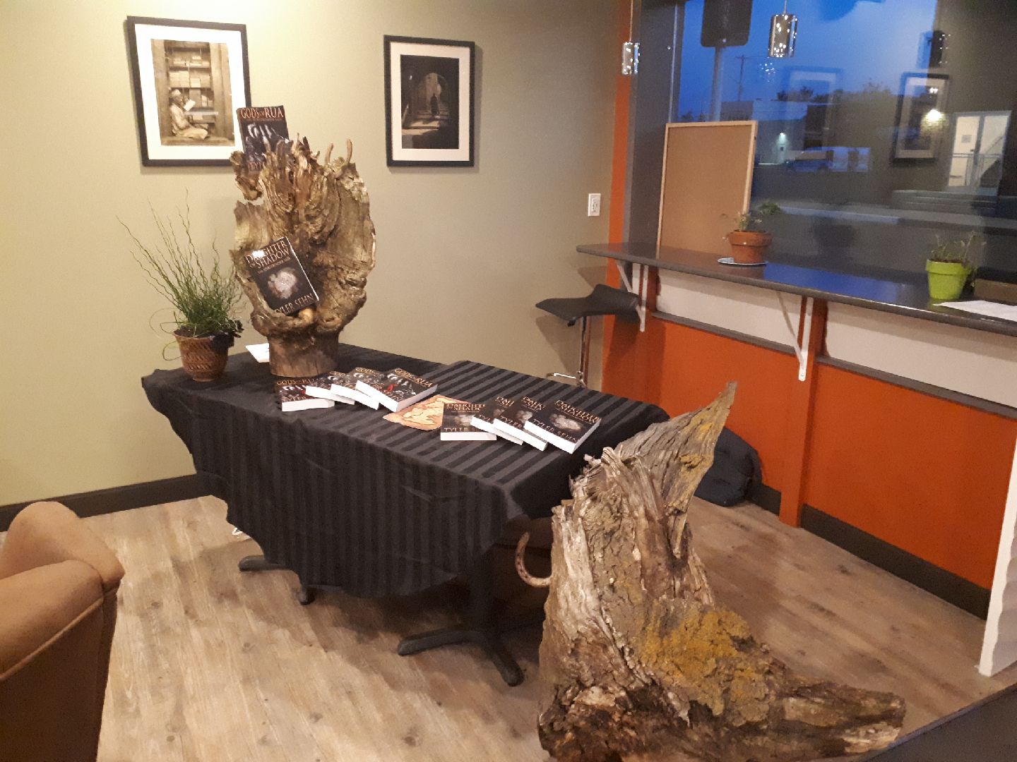 Stump and Table Display